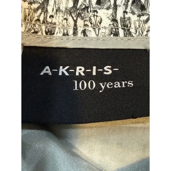 Akris 100 Years Anniversary Edition Pants Size 6 Fashion Print Cotton Swiss Made - Picture 2 of 11